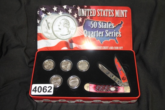 US Mint Knife & coin set