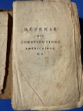 1792 DeFense des Constitutions Americanes Book