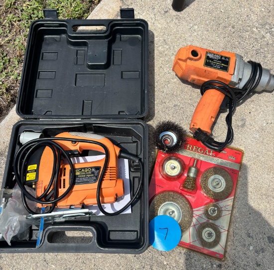 2 Chicago electric hand tools