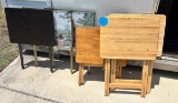 Group of TV Tray tables