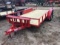 76 X 16 T.A. UTILITY TRAILER W/ RAMPS (RED)