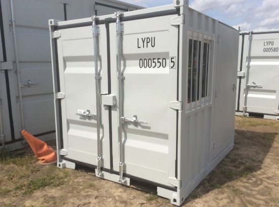 7' SMALL CONTAINER W/ DOOR & WINDOW