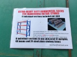 (255)EXTRA HD COMMERCIAL PALLET RACKS - 6 SECTIONS