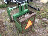 (457)JD QUICK HITCH W/ WEIGHT BOX