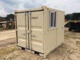 (551)8' CONTAINER W/ 1 DOOR & WINDOW