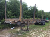 (409)1984 EVANS LOG TRAILER