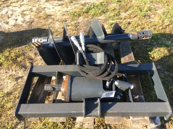 (230)SKID STEER AUGER W/ 12" & 18" BITS