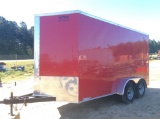 (392)6 X 14 T.A. ENCLOSED TRAILER