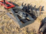 (497)SKID STEER AUGER W/ 2 BITS