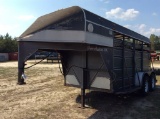 (394)16' GOOSENECK LIVESTOCK TRAILER - NT