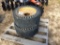 (478)2 SOLID SKID STEER TIRES/RIMS