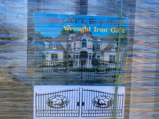 (251)20' WROUGHT IRON ENTRY GATE