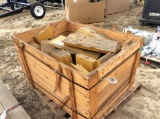 (208)PALLET BOX OF SHOE TRACK