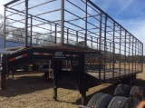 HORTON STRAW BALE HAULER GOOSENECK TRAILER 30'