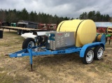 (405)HOT/COLD PRESSURE WASHER ON TRAILER