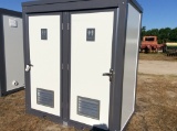 PORTABLE TOILET W/ 2 STALLS