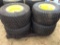 4 - 26X12.00-12 NHS TIRES/RIMS