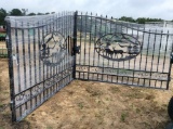 (414)ABSOLUTE - 20' WROUGHT IRON ENTRY GATE