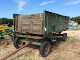 (499)JD 115 4 WHEEL HAY TRAILER