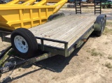 (285)2015 CAROLINA 20' T.A. CARHAULER TRAILER