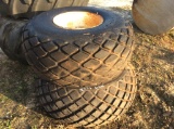 (145)ABSOLUTE - (2)18.4-16.1 TURF TIRES