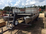 (233)1987 24' SYLVAN PONTOON BOAT