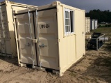 (611)8' CONTAINER W/ 1 DOOR & WINDOW