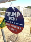 (597)METAL TRUMP SIGN