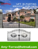 14' WROUGHT IRON ENTRY GATE