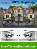 (409)20' WROUGHT IRON ENTRY GATE