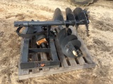 (477)WOLVERINE SKID STEER AUGER W/ 2 BITS - UNUSED