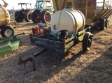 (159)PRESSURE WASHER ON TRAILER