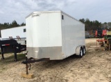 (264)HAULMARK 7 X 16 T.A. ENCLOSED TRAILER - NT