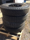 4 - TIRES - ASSORTED SIZES