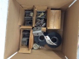 BOX OF TRAILER PARTS