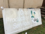 CROP PRODUCTION SERVICES METAL SIGN