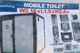 (731)PORTABLE BATHROOM W/ SHOWER, SINK & TOILET