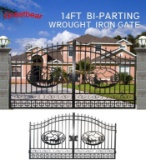 (658)14' WROUGHT IRON ENTRY GATE