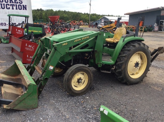 (28)JOHN DEERE 4600 W/ 460 LOADER & 48 BACKHOE