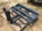 (220)UNUSED - MOWER KING SKID STEER FORKS