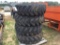 (162)4 - 13.00-24TG FOAM FILLED TIRES/RIMS