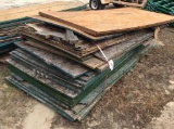 (339)STACK OF USED OSB