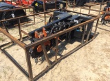 (197)UNUSED - MOWER KING SKID STEER TRENCHER