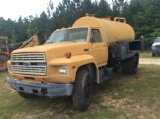 (80)1986 FORD R700 WATER TRUCK - NO TITLE