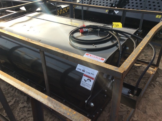 (328)UNUSED - MOWER KING 74" SS BOX BROOM SWEEPER