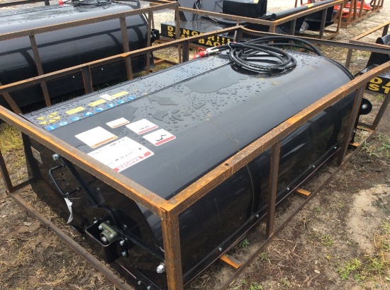 (326)UNUSED - MOWER KING 74" SS BOX BROOM SWEEPER
