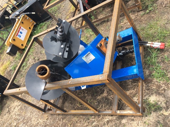 (305)UNUSED - AGROTK SS AUGER W/ 3 BITS
