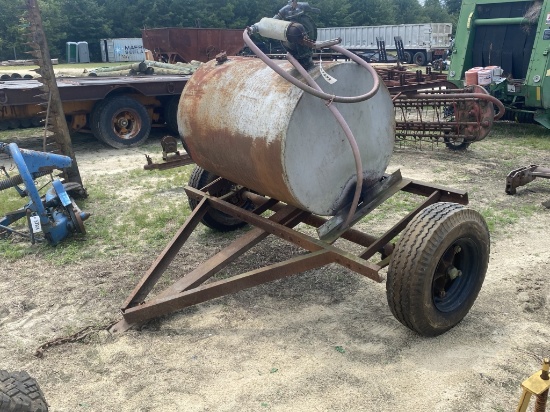 (212)APP. 75GAL. FUEL TANK W/ PUMP ON TRAILER