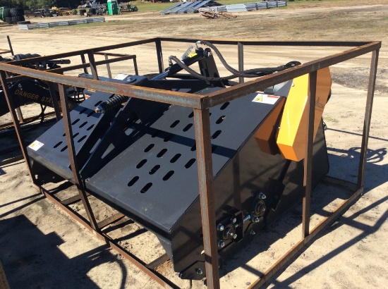 (408)UNUSED LANDHONOR 72" HYD. LANDSCAPE RAKE