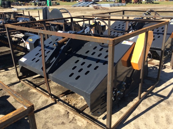 (407)UNUSED LANDHONOR 72" HYD. LANDSCAPE RAKE